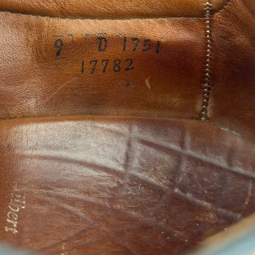 Allen Edmonds Men's Wilbert Oxford Lace Up Leather Shoes‎ Brown Size 9